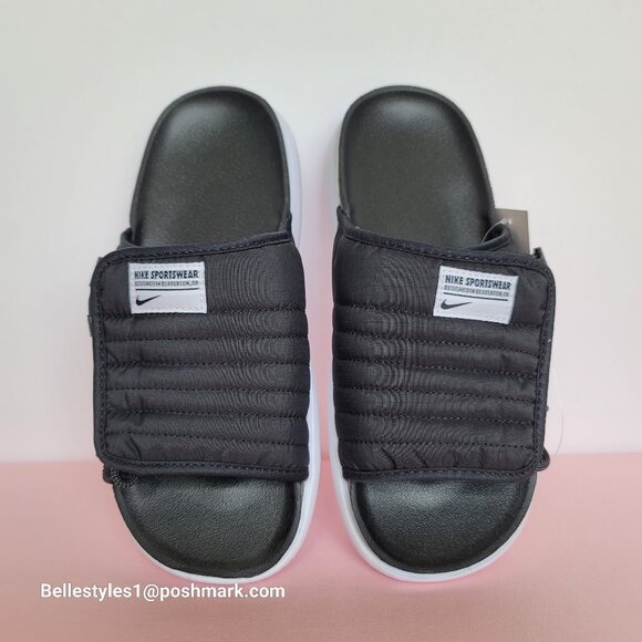 NIKE Asuna 2 Sporty Quilted Slide Sandals- Black/White color- Women’s Size: 9 ⭐ - Picture 8 of 16